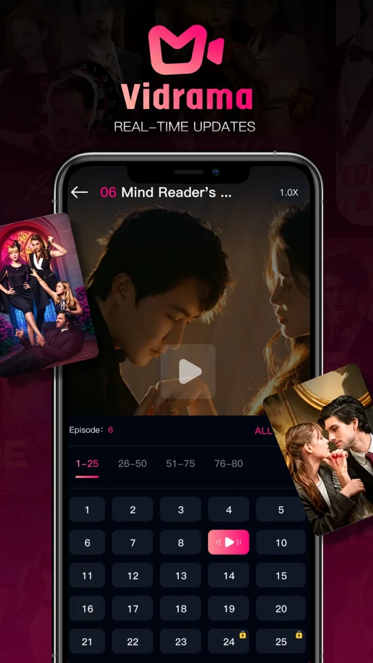 Vidrama episode picker screenshot